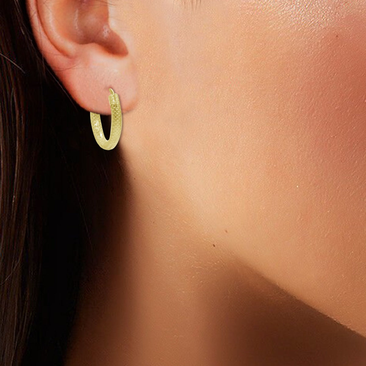 Classic Dazzle Hoop Earrings