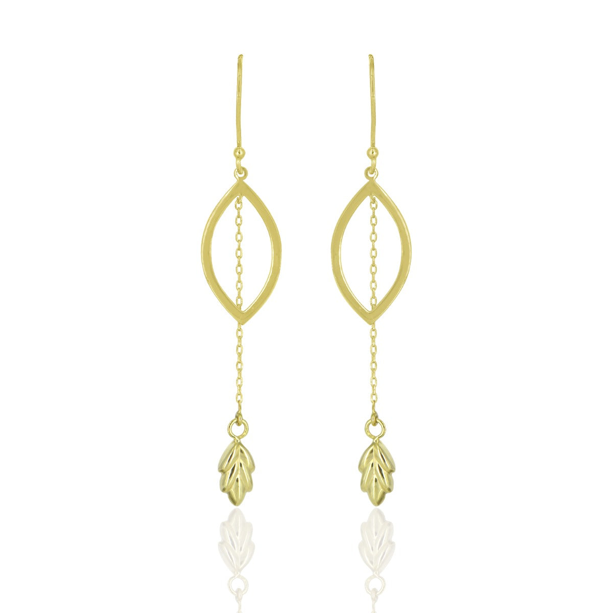 Falling Amira Leaf Drop Earrings