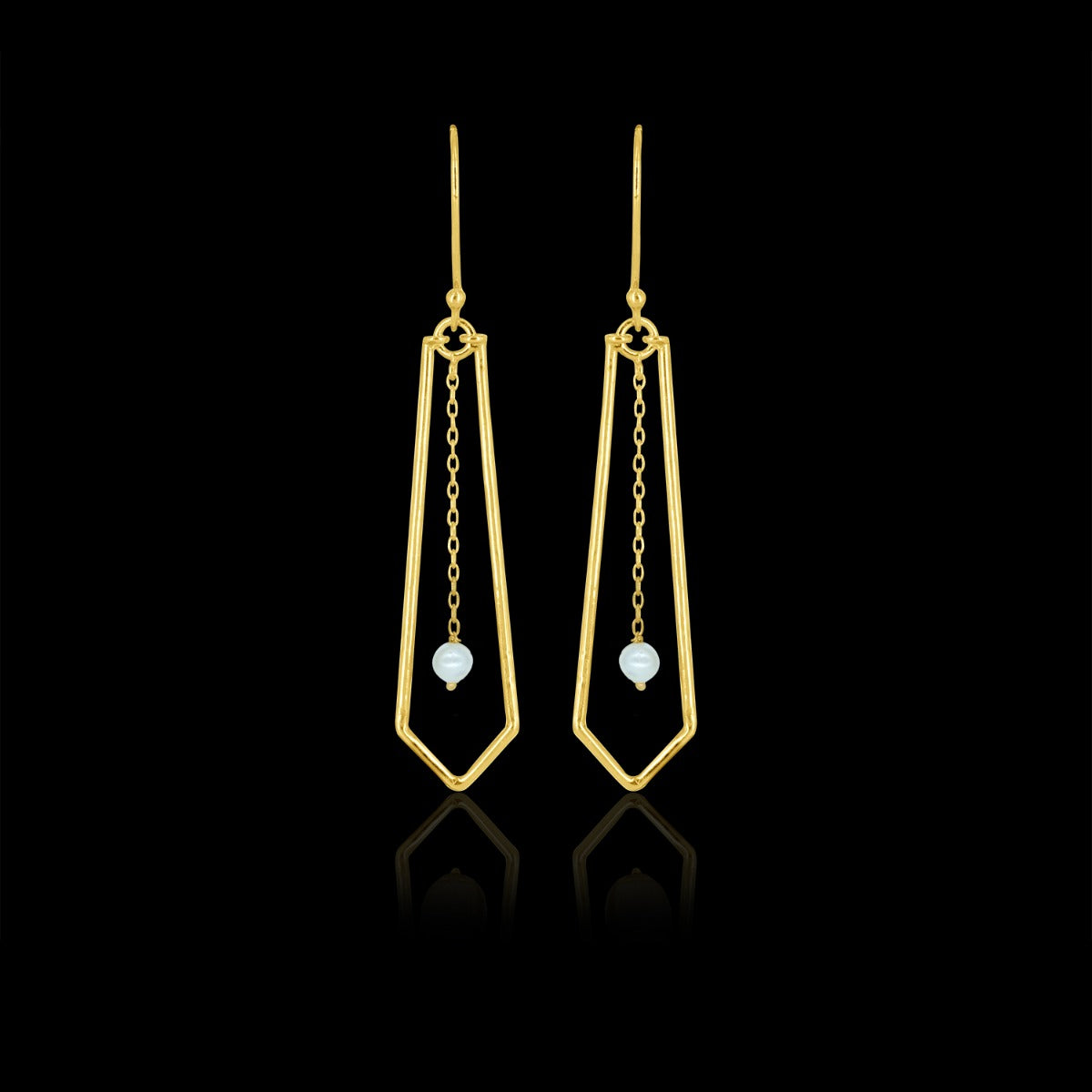 Pearl Dazzle Drop Earrings