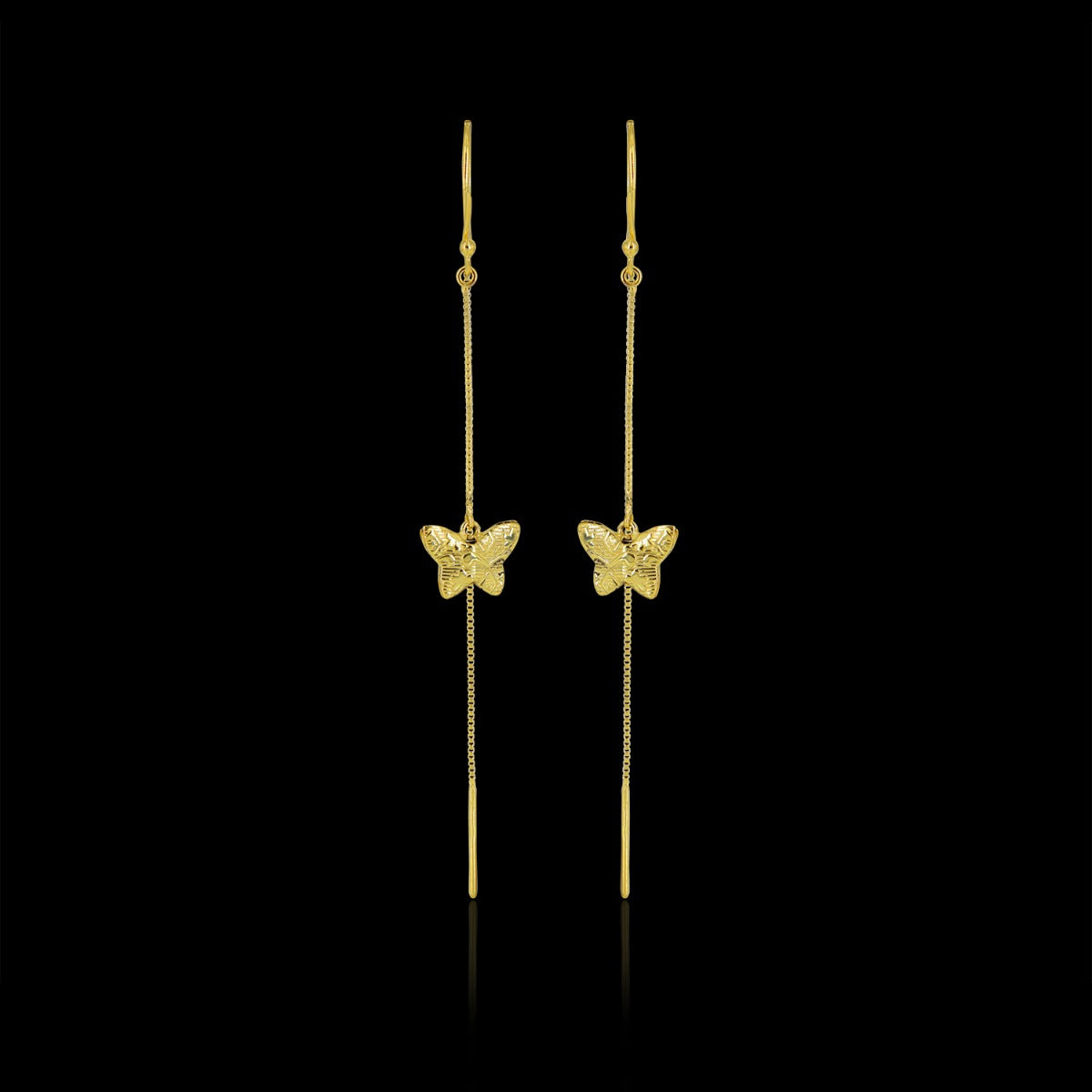 Tiny Butterfly Sui Dhaga Earrings