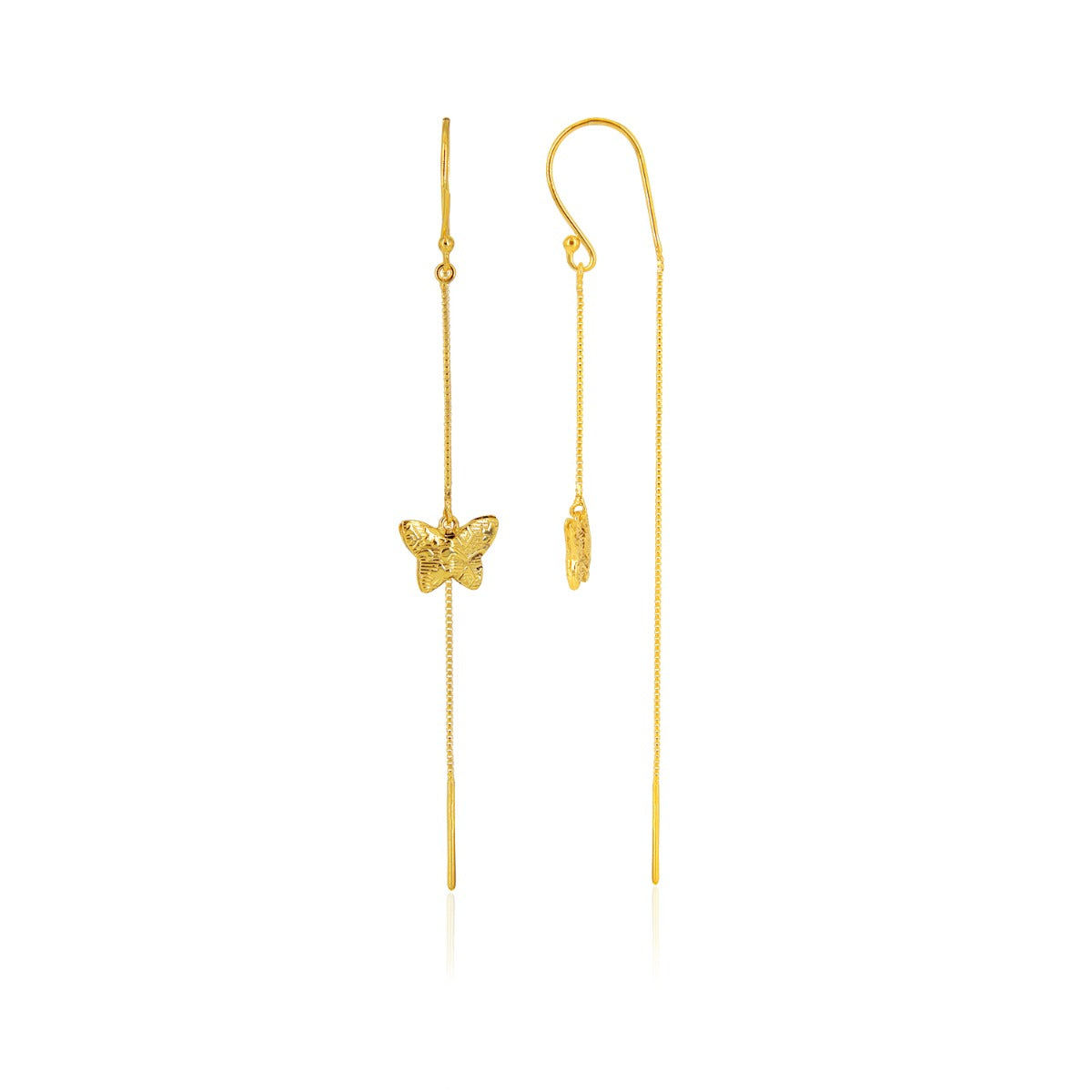 Tiny Butterfly Sui Dhaga Earrings