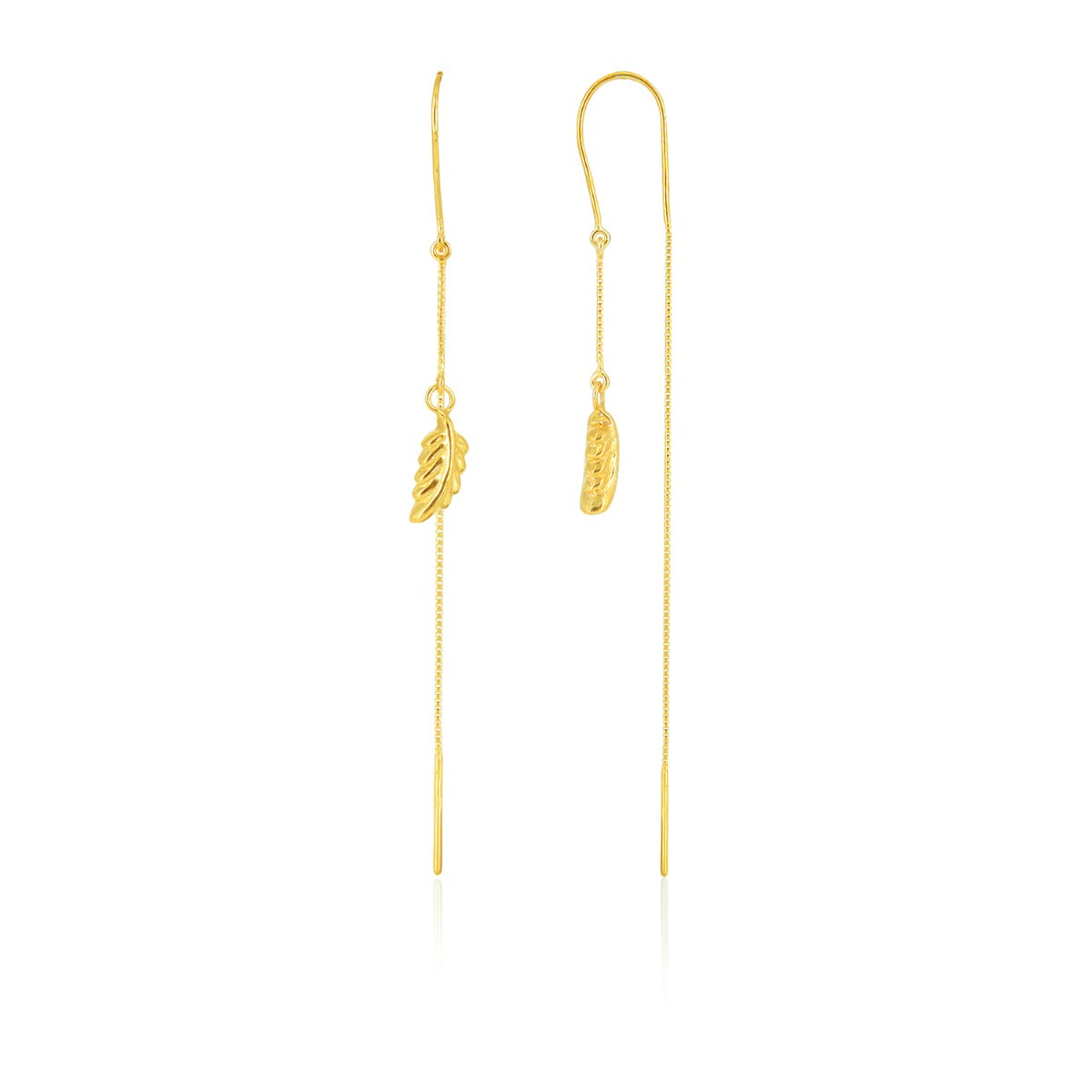 Autumn Leaf Gold Earrings