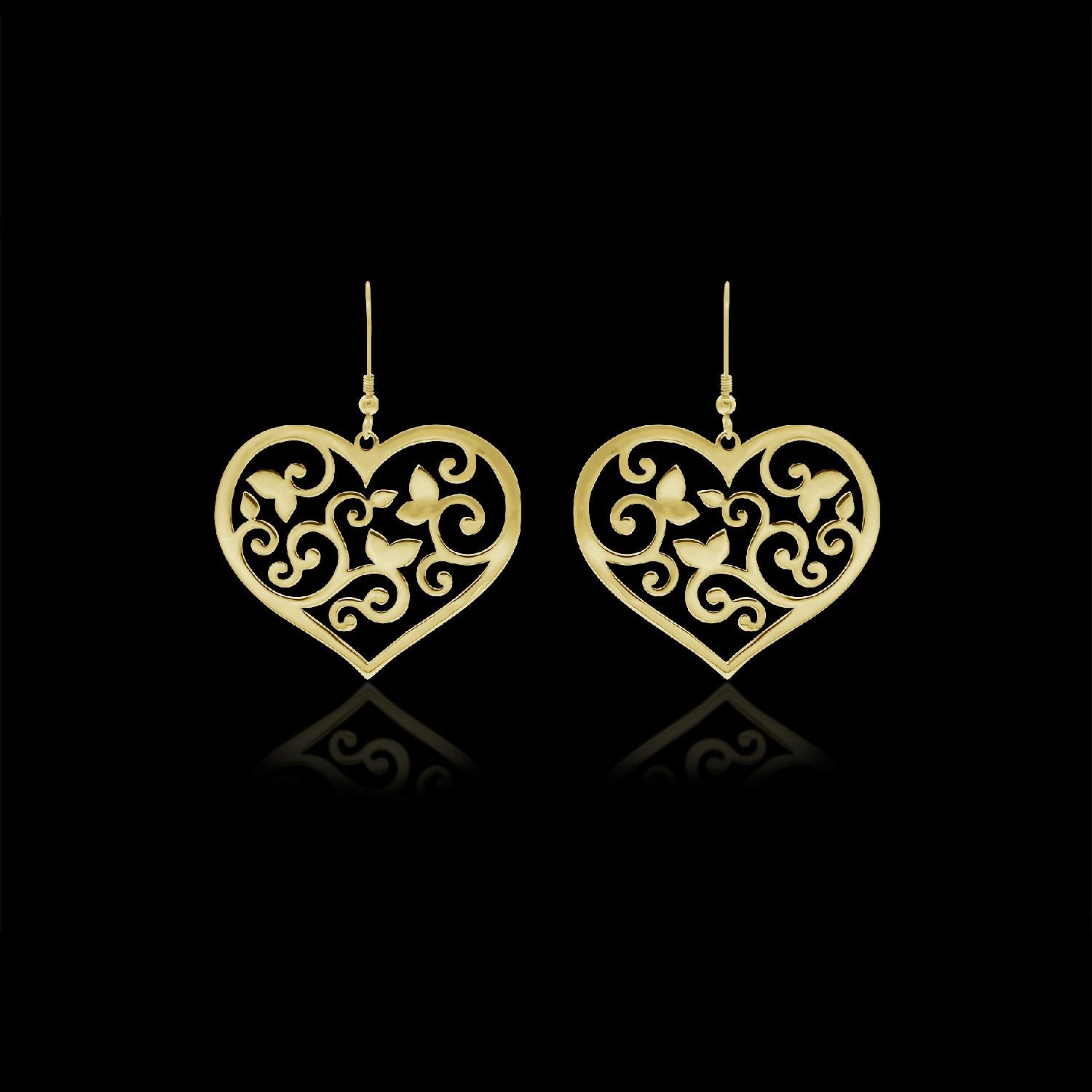 Fine Heart Earrings
