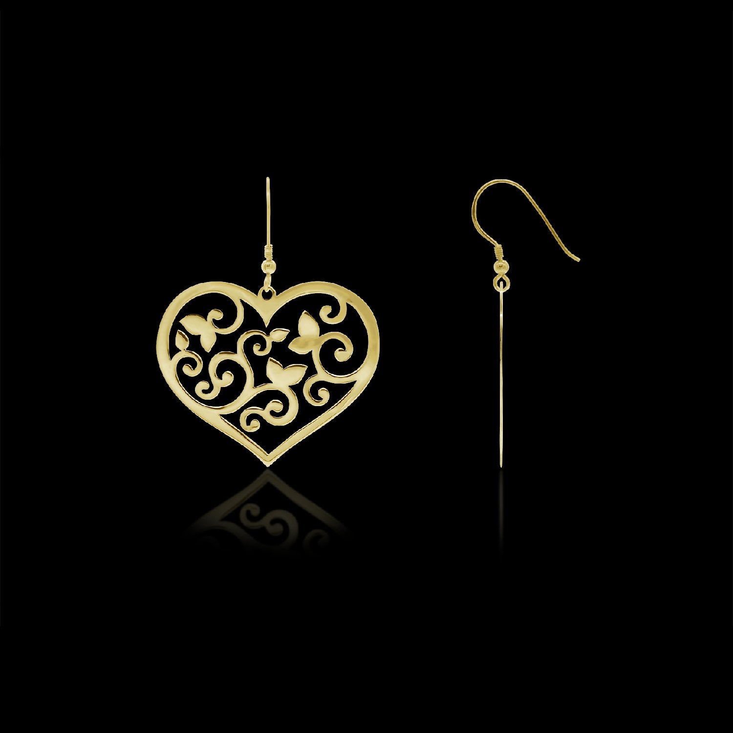 Fine Heart Earrings