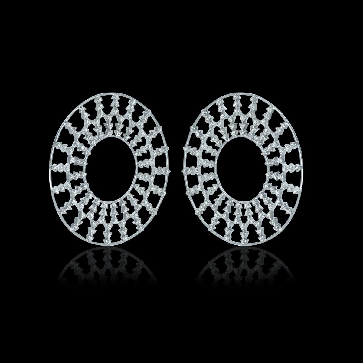 Ornate Diamond Earrings