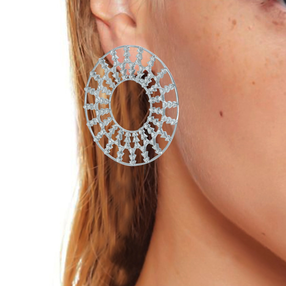 Ornate Diamond Earrings
