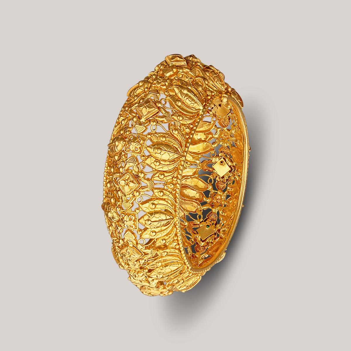 Chunky Tribal Gold Bangle
