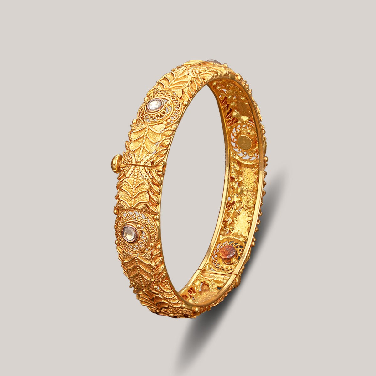 Traditional Kundan Gold Bangle
