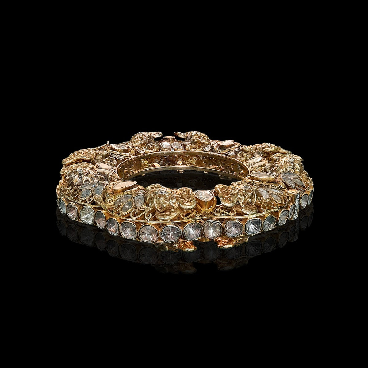 Adela Bloom Loha Polki Bangle