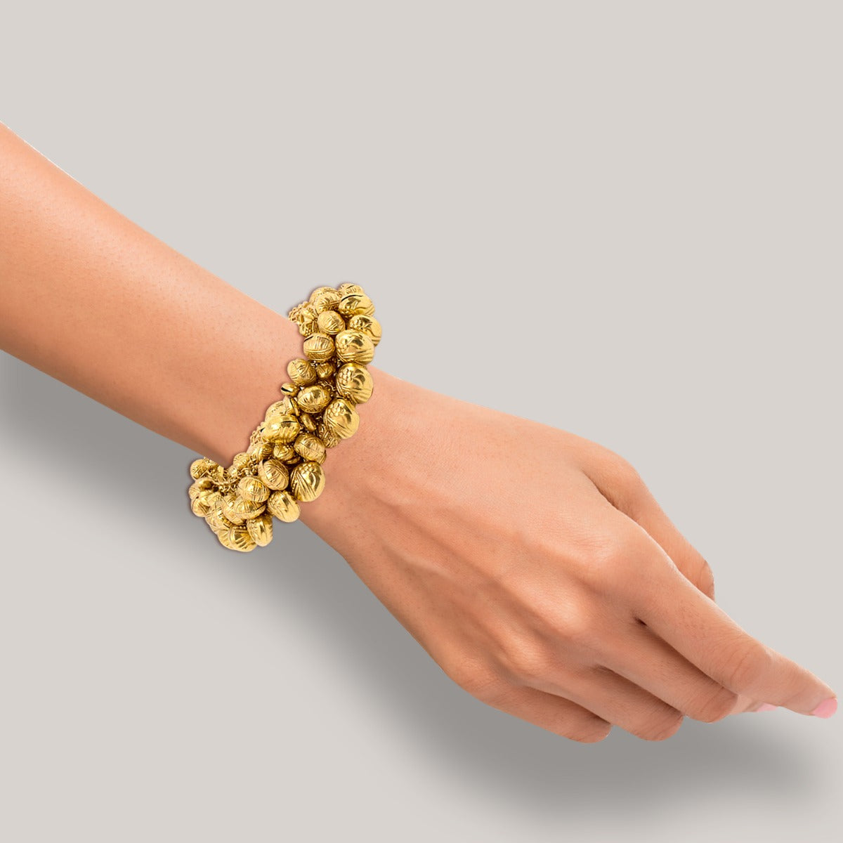 Gajra Floret Gold Bangle