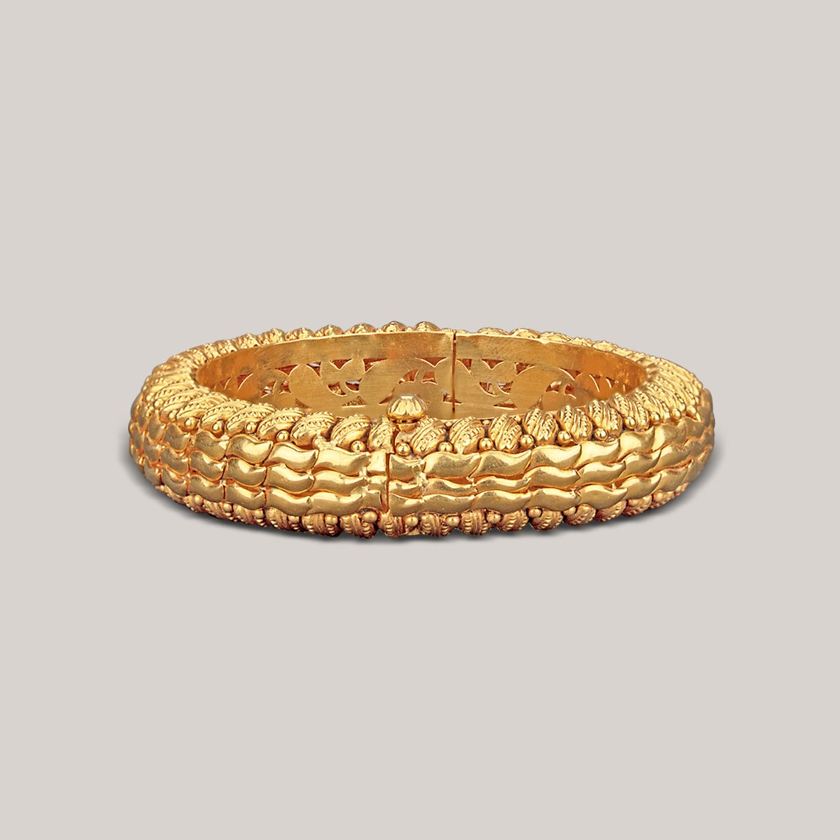 Sea Waves Gold Bangle