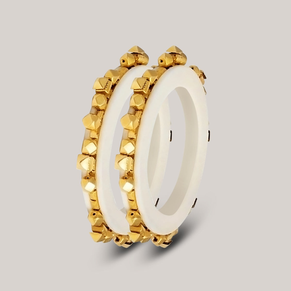 Stones Studded Gold Bangle