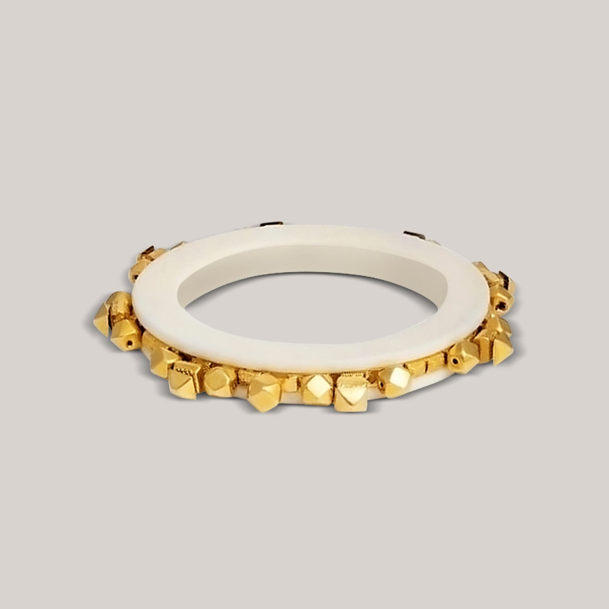 Stones Studded Gold Bangle