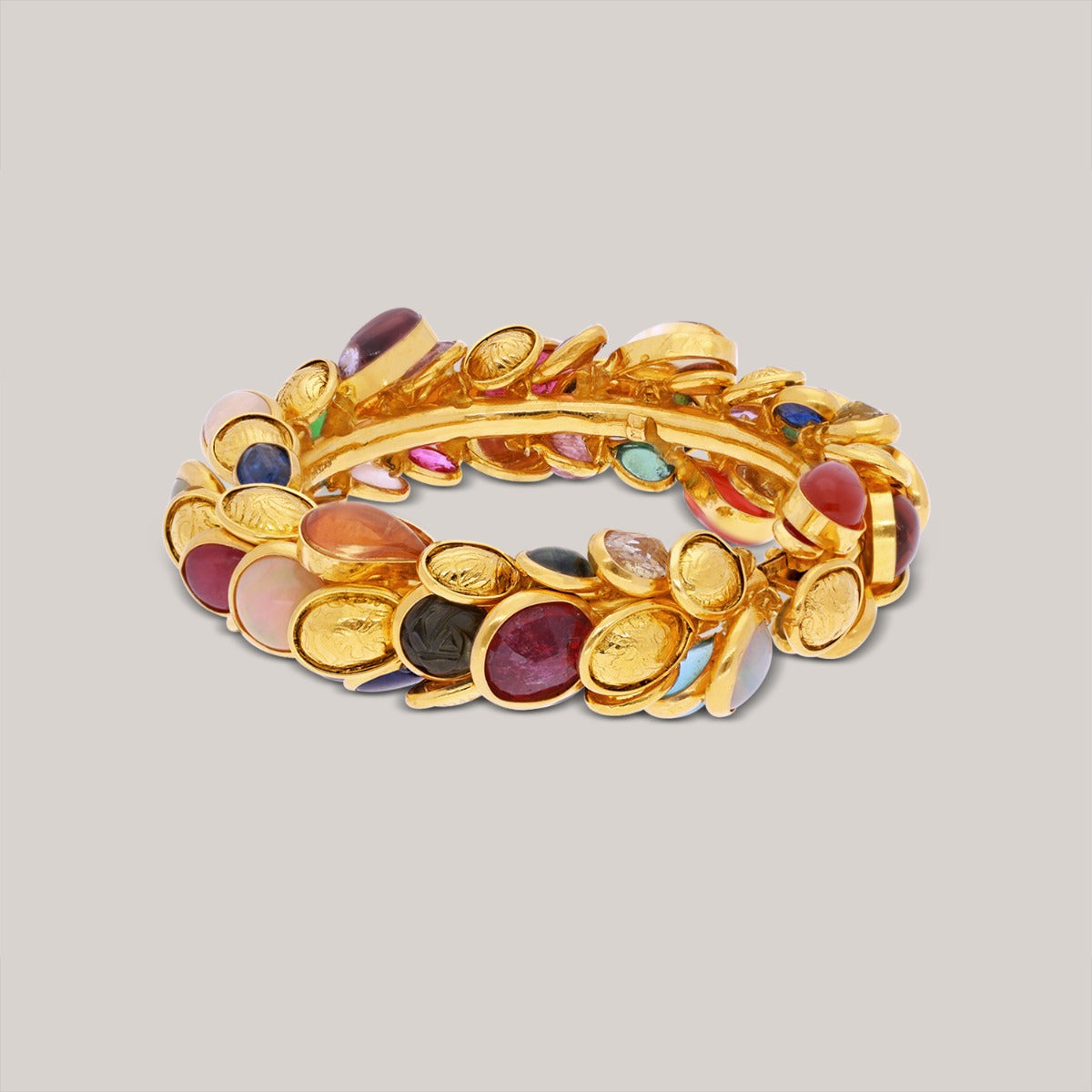 Iris Gold Bangle