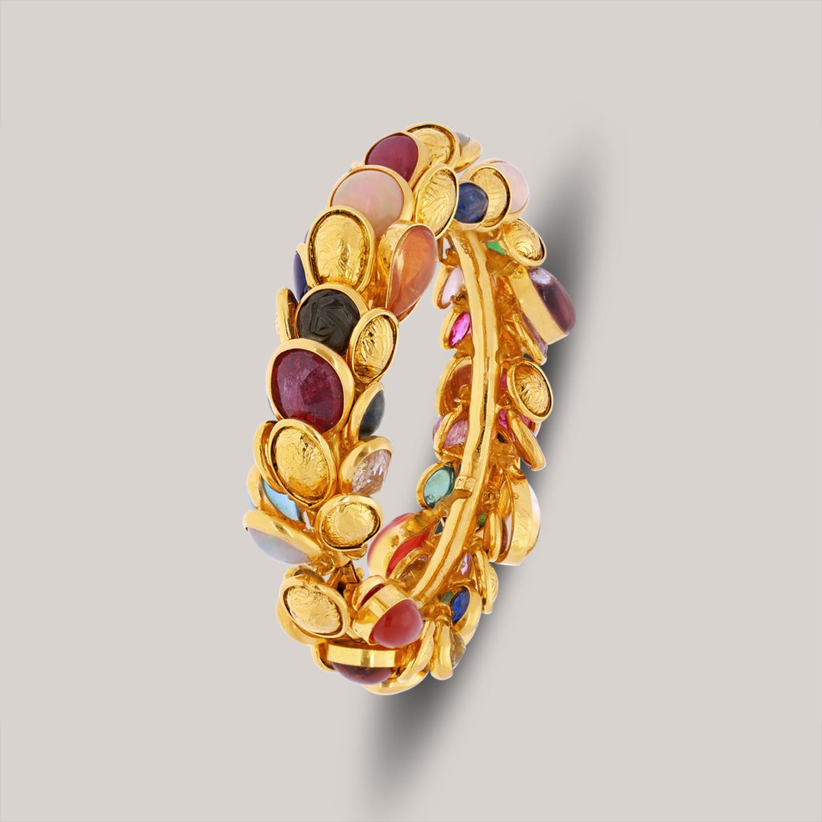 Iris Gold Bangle