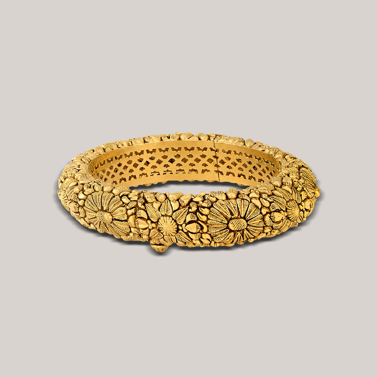 Floral Gold Bangle