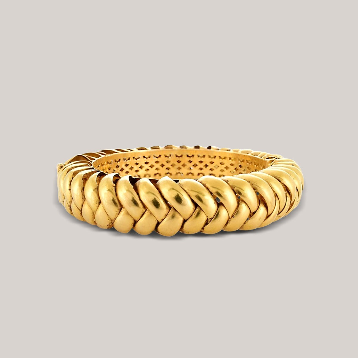 Gold Plait Bangle