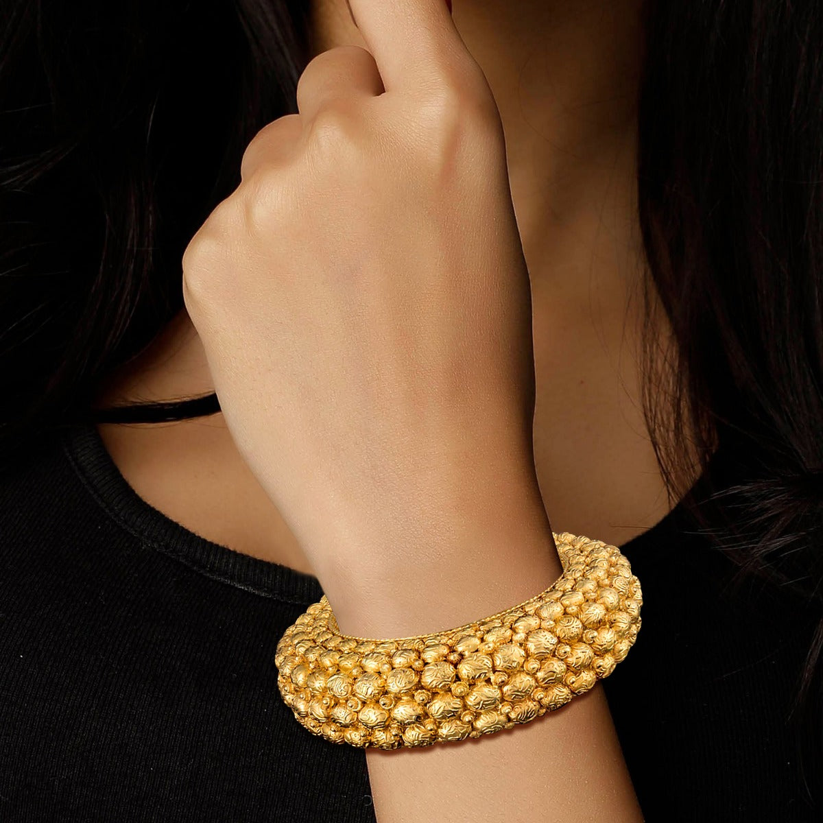 Gold Bubble Bangle