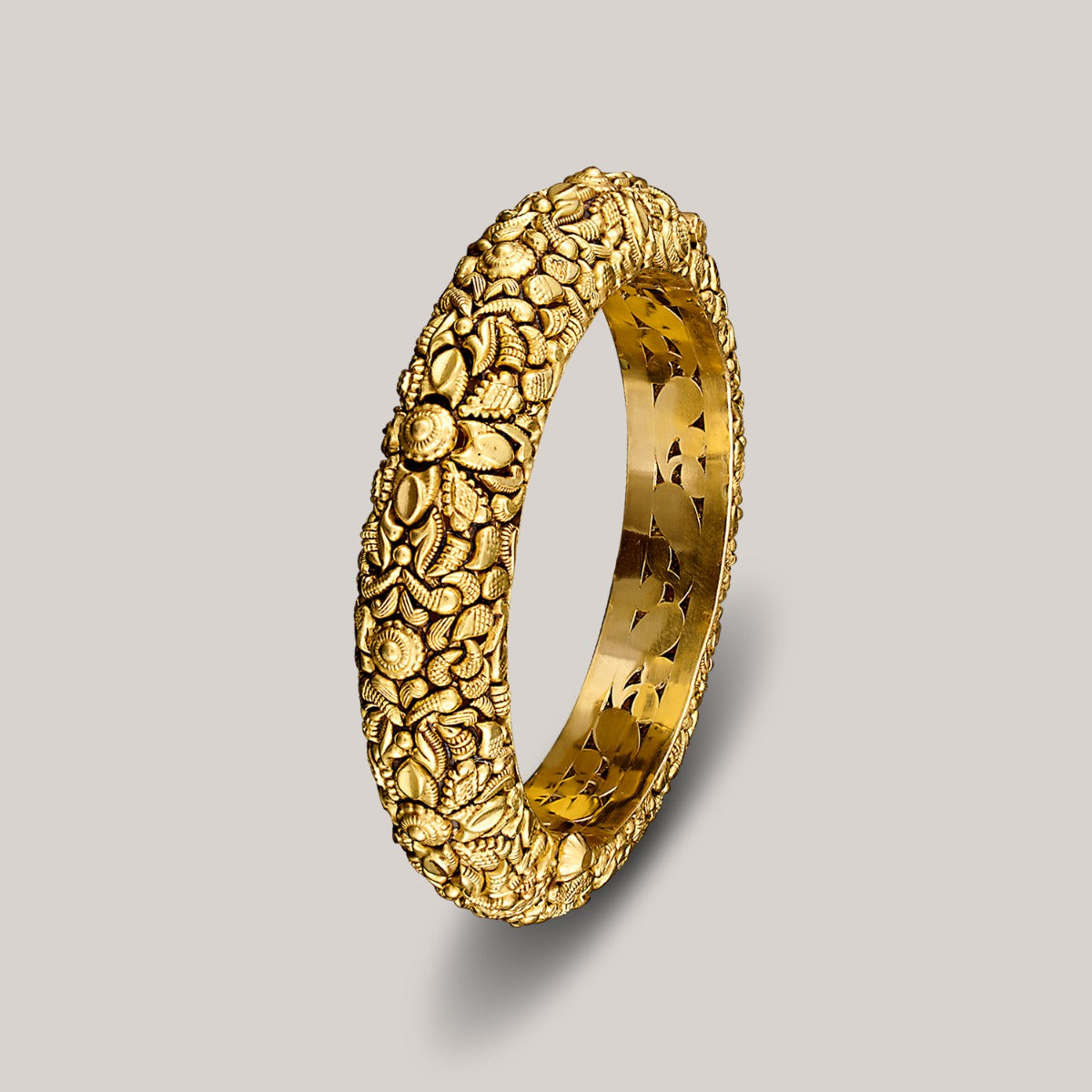 Floret Gold Bangle