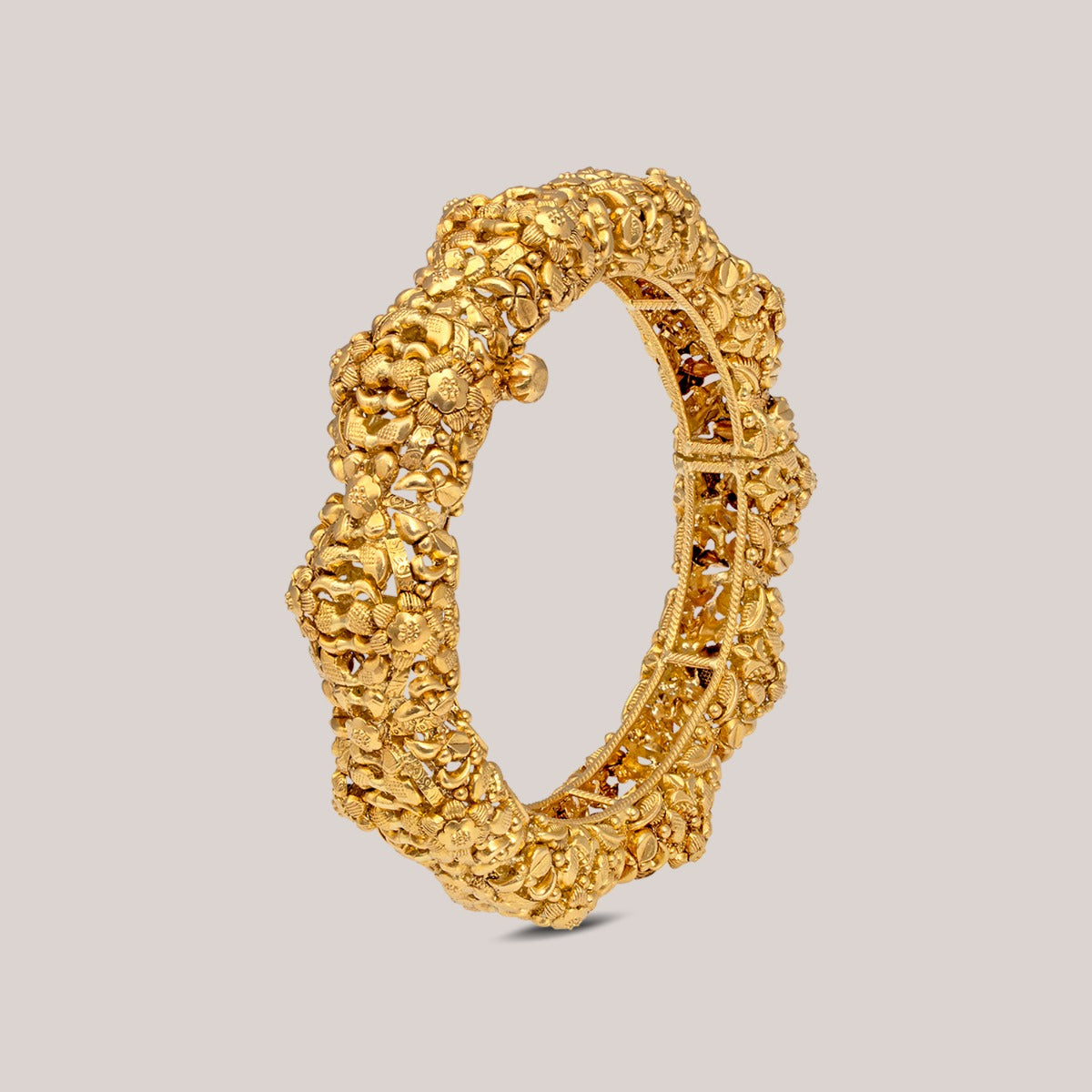 Mountain Range Gold Bangle