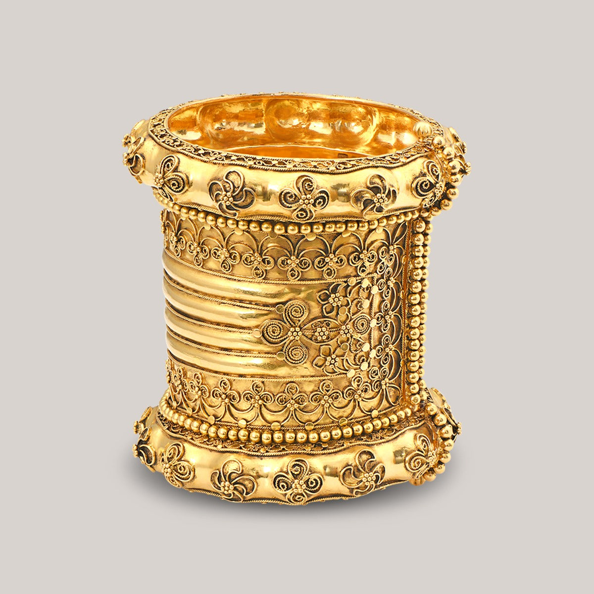 Yellow Gold Bangle Cuff