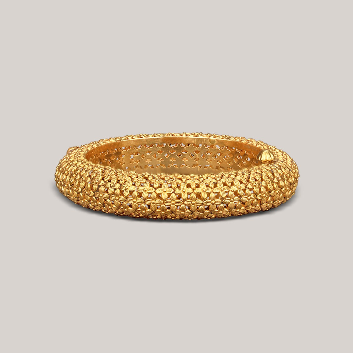 Traditional Stacked Flower Bangle