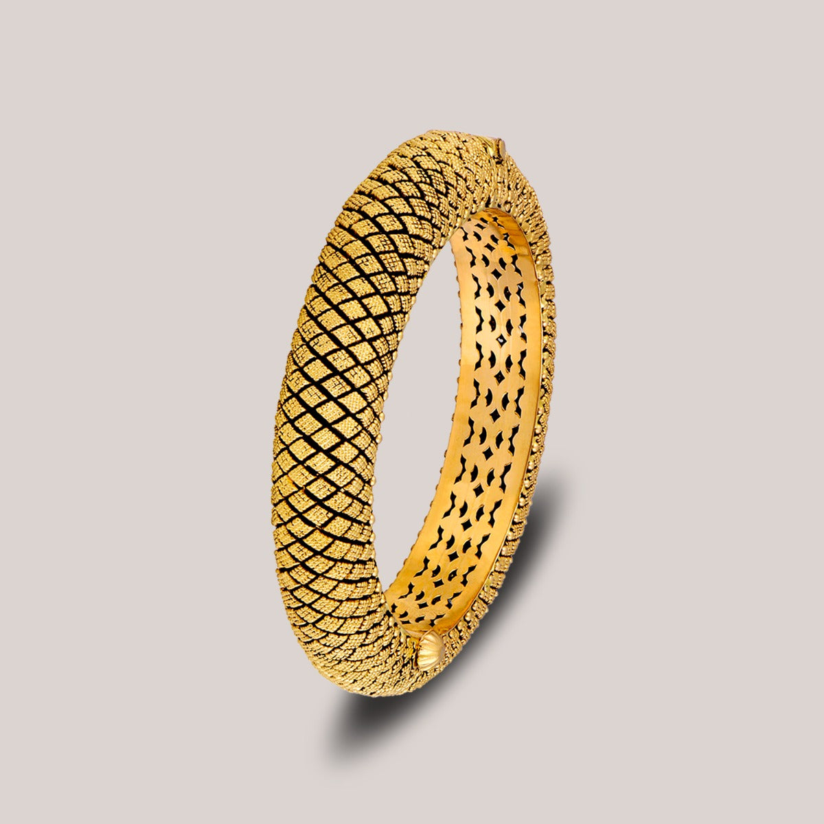 Snake Slough Gold Bangle