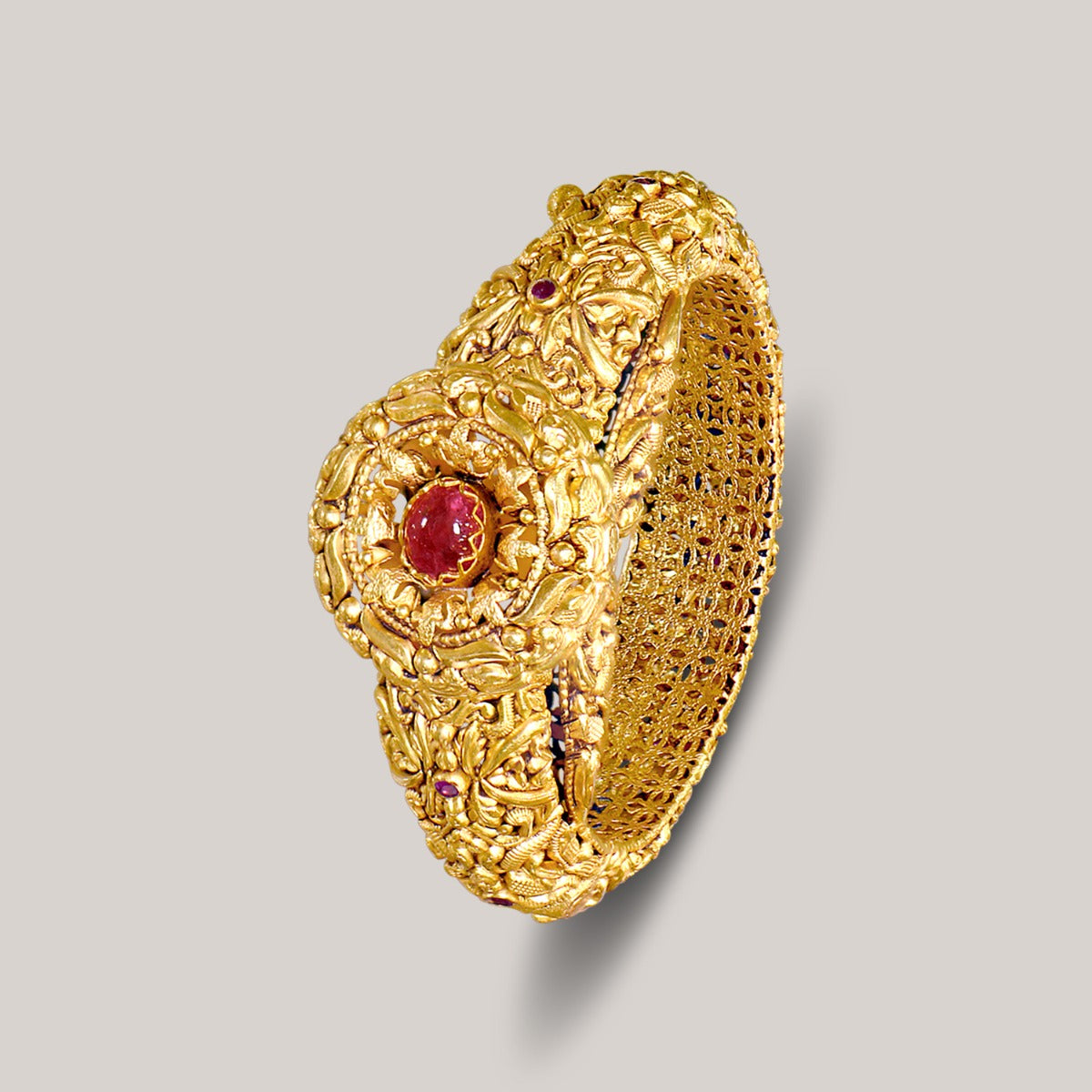 Traditional Gold Red Dot Bangle