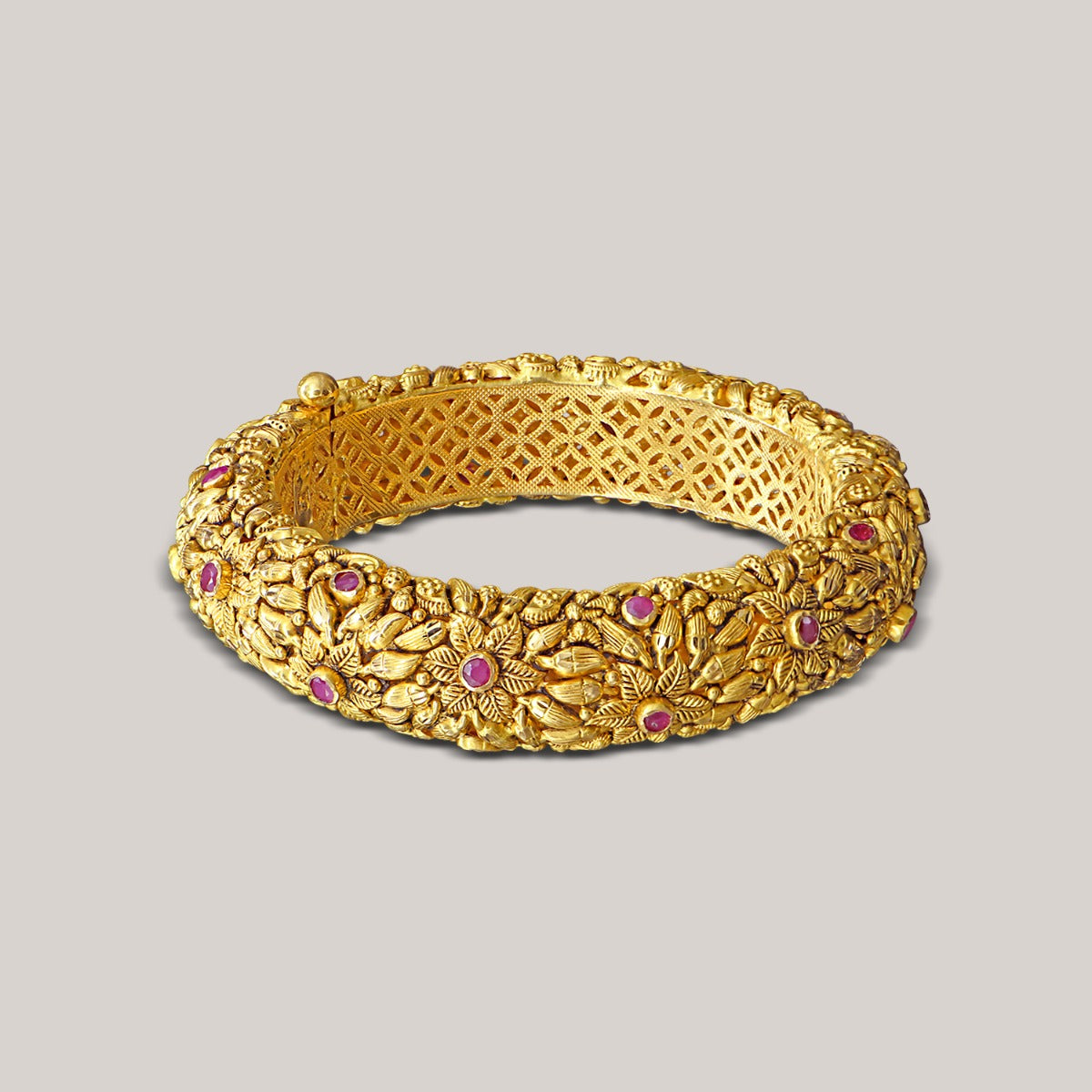Rubies Floral Bangles
