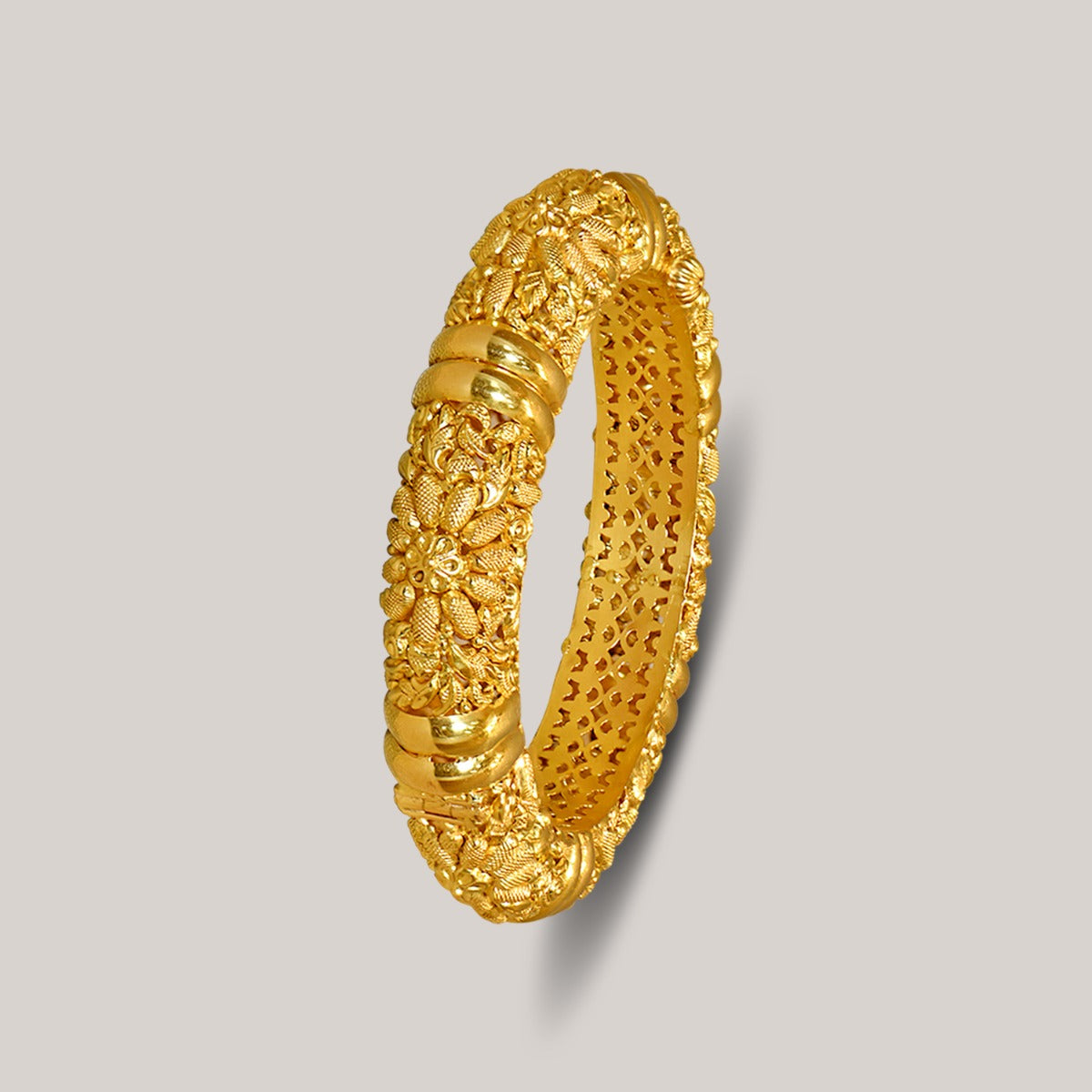 Bi Band "Thalaivi" Gold Bangles