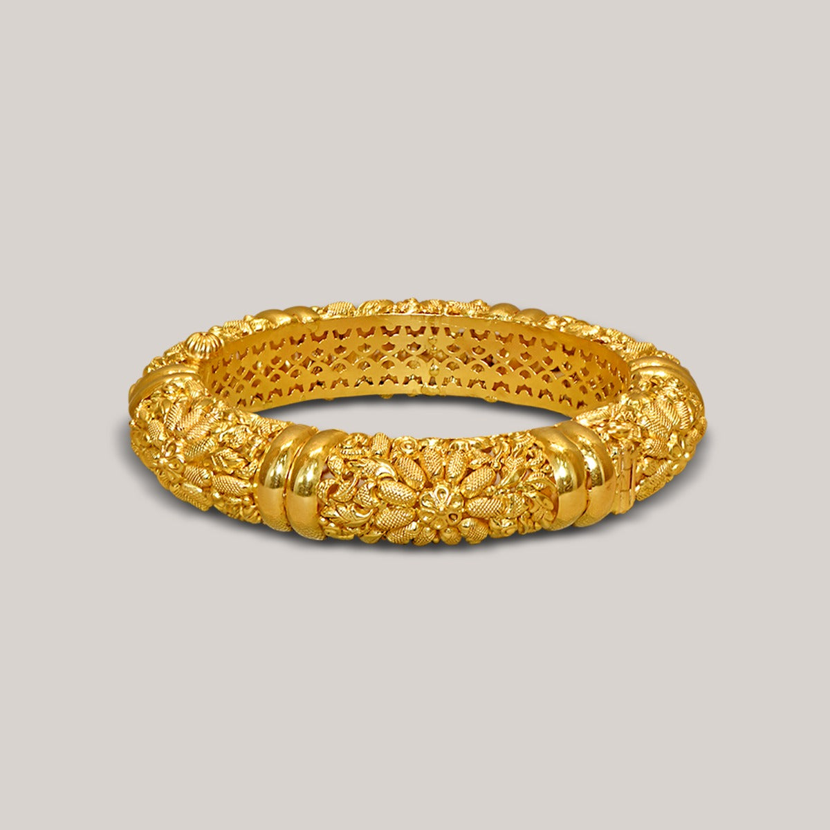 Bi Band "Thalaivi" Gold Bangles