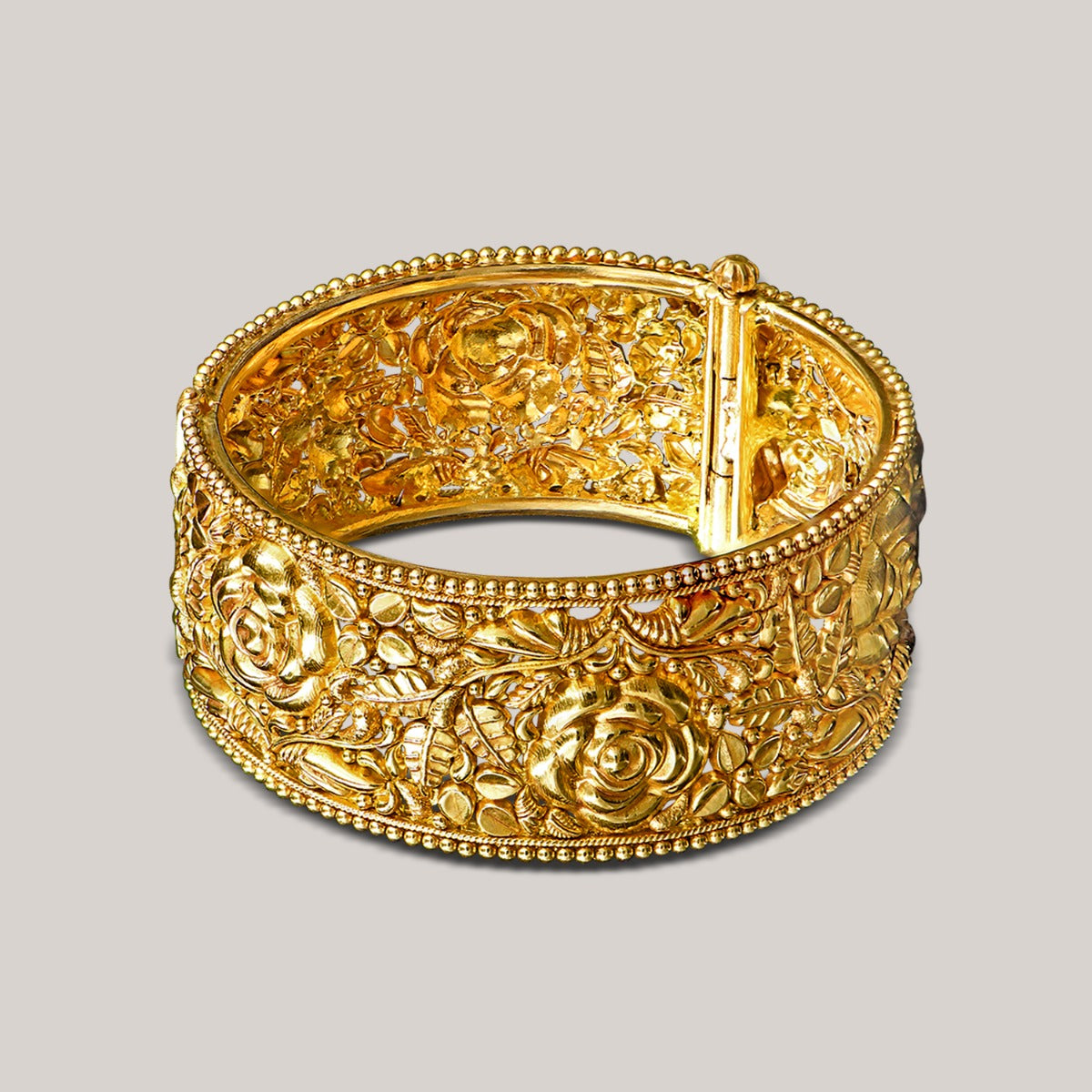 Rose Petals Gold Kada