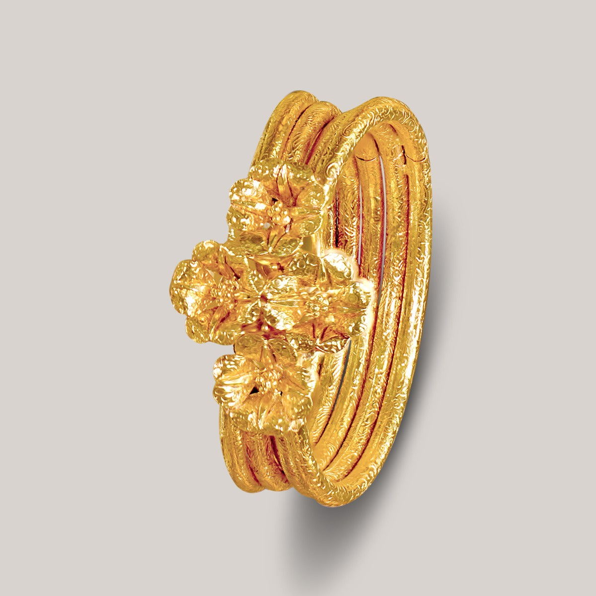 Briella Flora Gold Bangle