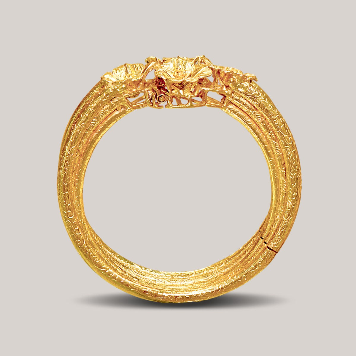 Briella Flora Gold Bangle