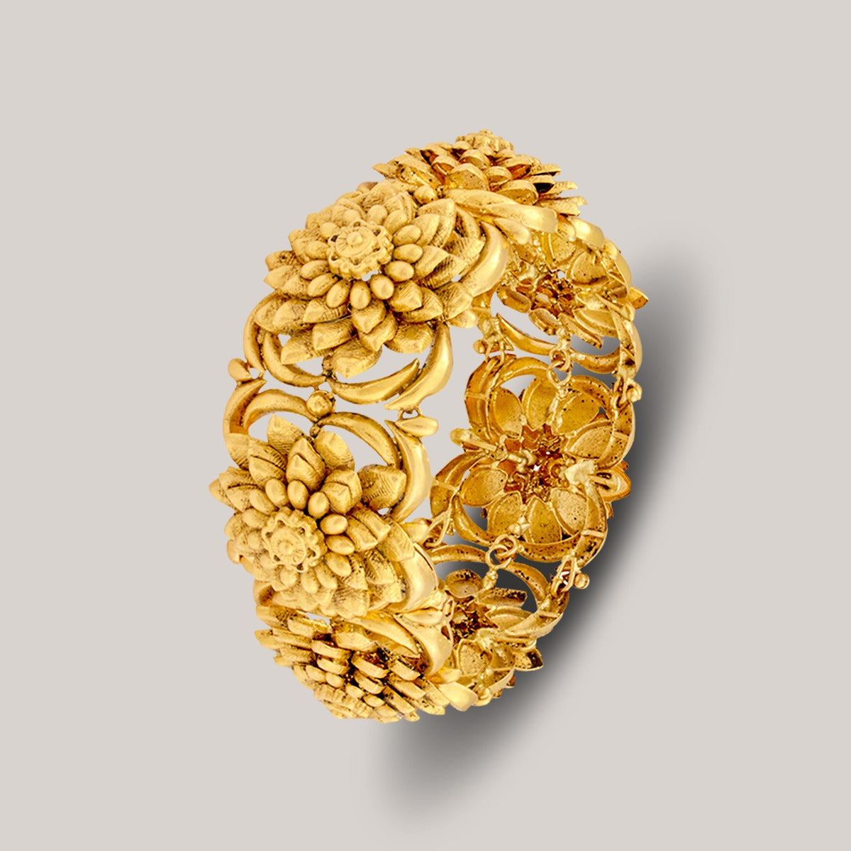 Signature Floral Gold Bangle