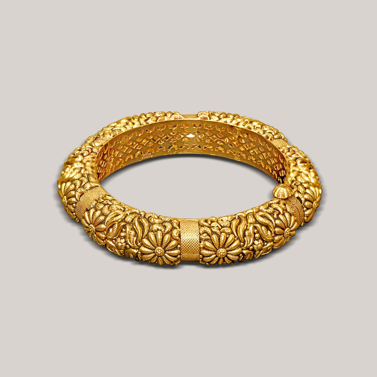 Temple Garden Gold Bangle Set