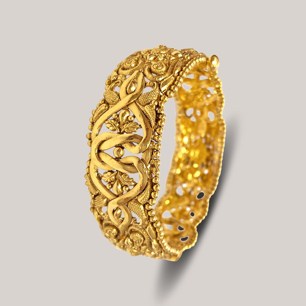 Sequence Gold Bangle