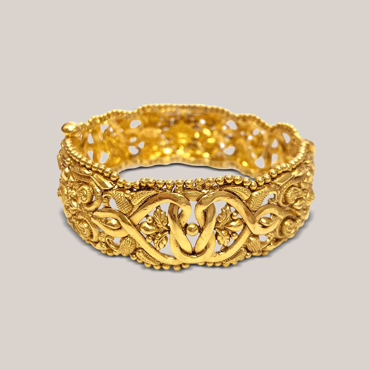 Sequence Gold Bangle