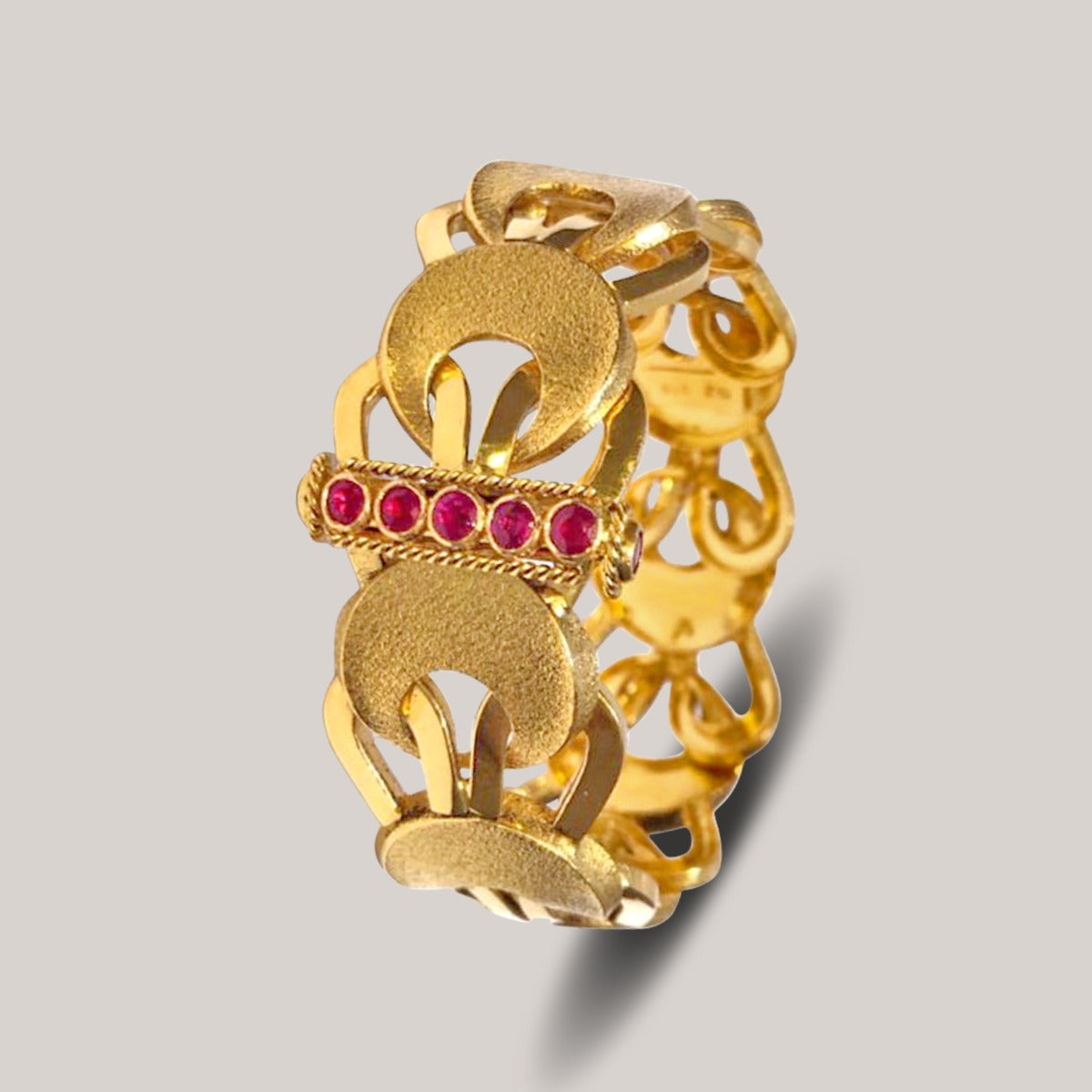 Braid Cluster Gold Bracelet