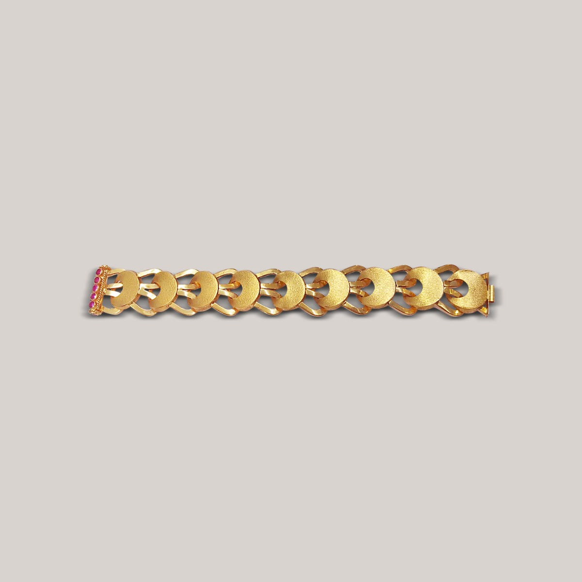 Braid Cluster Gold Bracelet