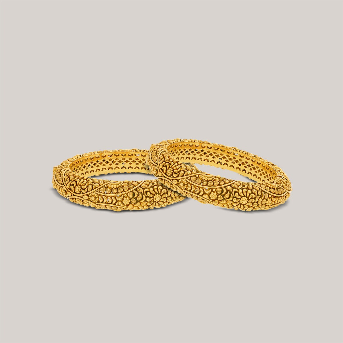 Meenakshi Gold Bangle Set