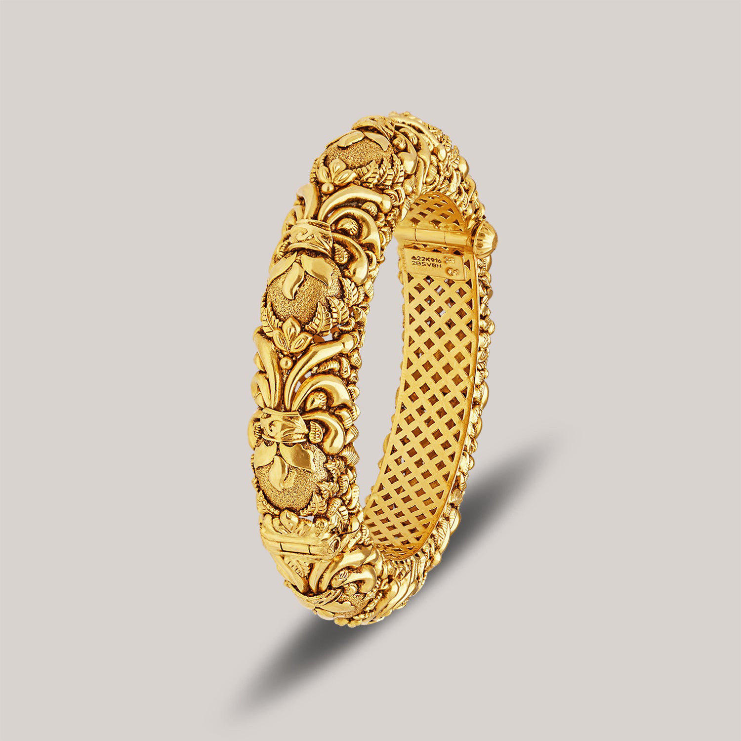 Mystical Floral Gold Bangle