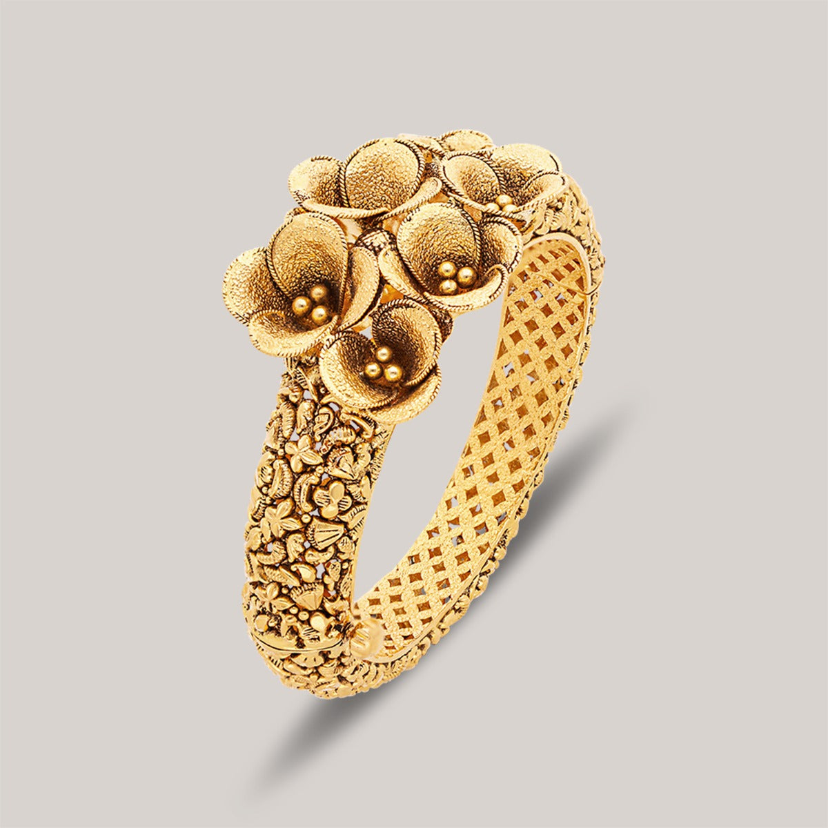 Golden Folds Regal Bangle