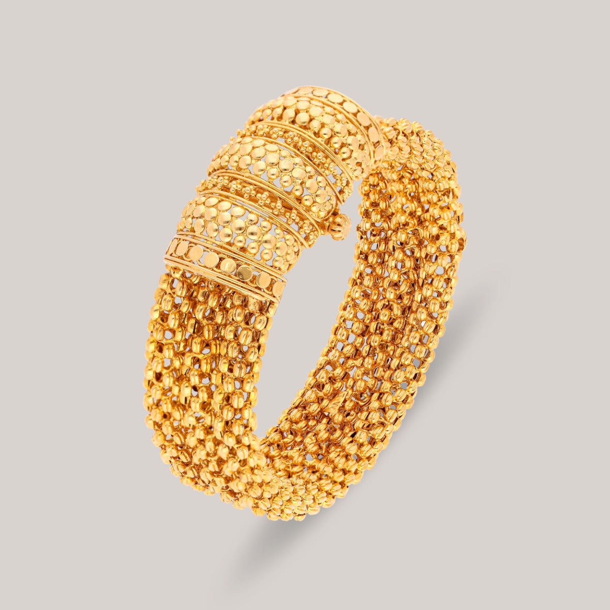 Woven Gold Bangle