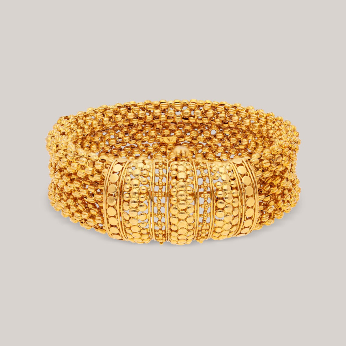 Woven Gold Bangle
