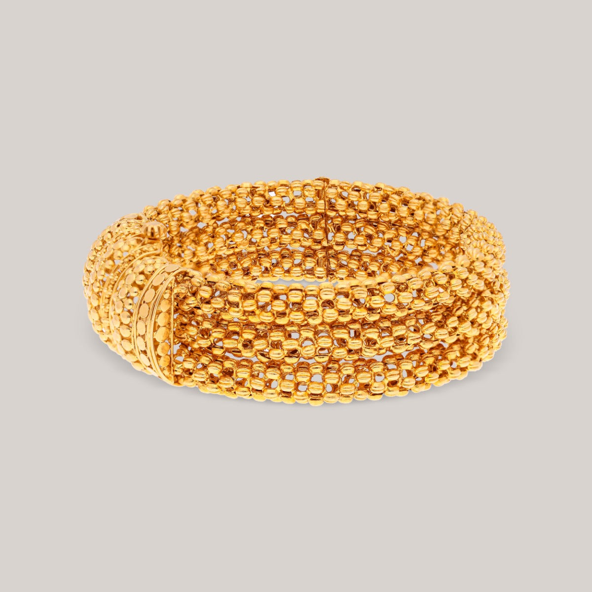 Woven Gold Bangle