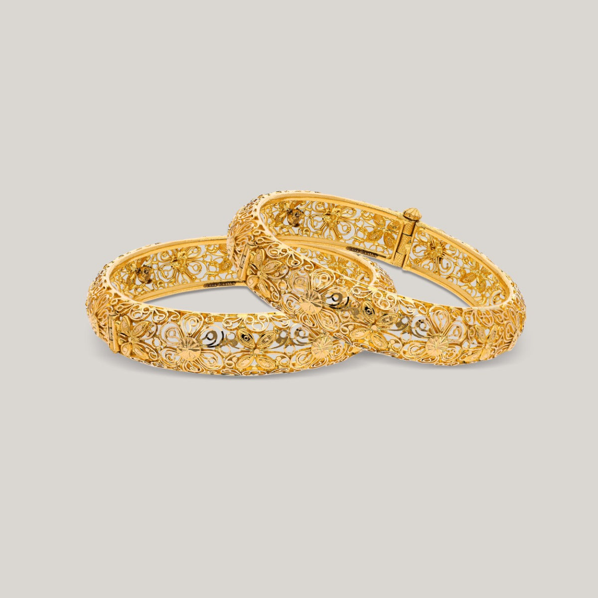 Dazzling Delight Gold Bangle Set