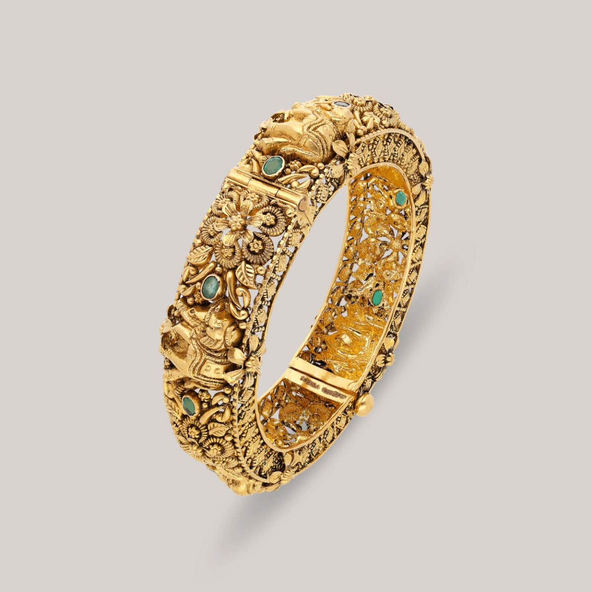 Golden Elephant Parade Gold Bangle
