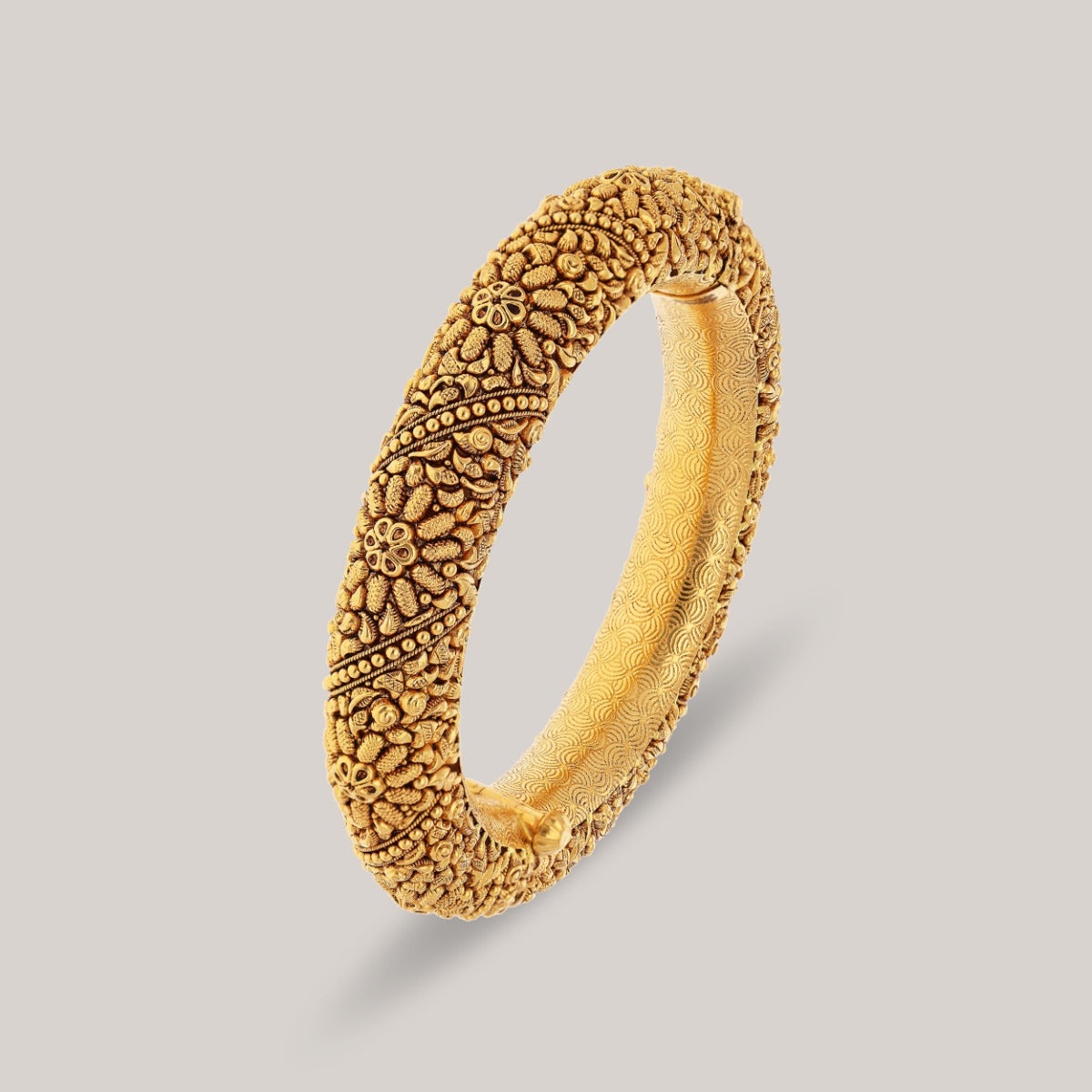 Blossom Weave Gold Bangle