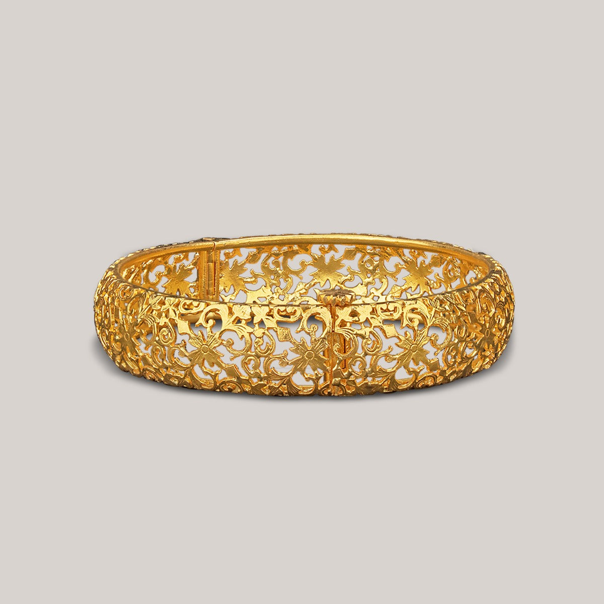 Gothic Filigree Gold Bangle